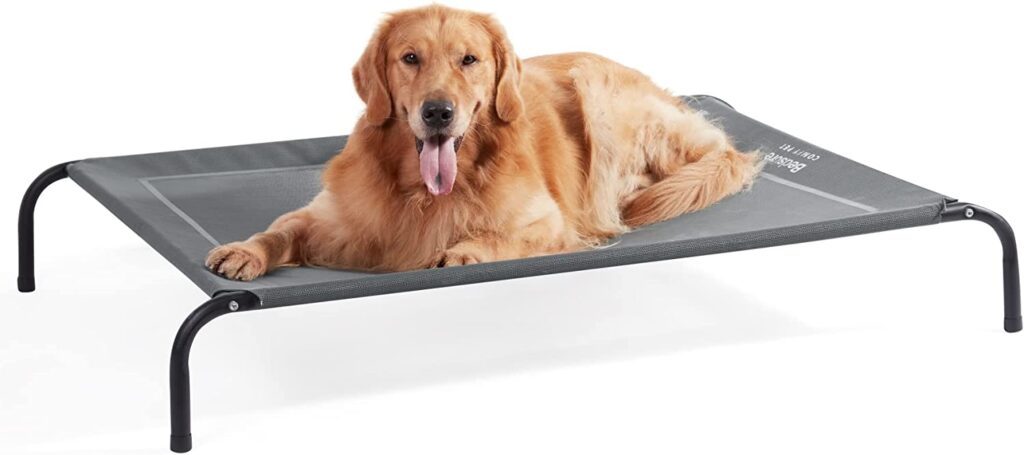 Grand lit surélevé d'extérieur pour chien